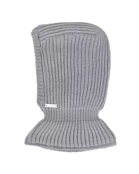 Серая шапка-шлем из шерсти Il Trenino детская