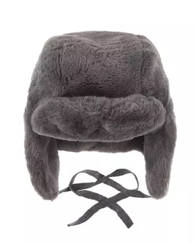 Серая шапка-ушанка Chobi детская