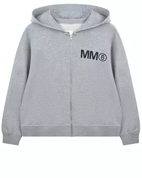 Серая спортивная куртка с капюшоном MM6 Maison Margiela детская