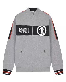 Серая спортивная куртка с принтом "Sport" Bikkembergs детская