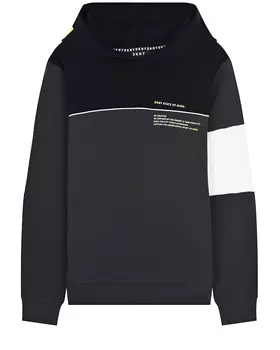 Серая толстовка-худи с капюшоном DKNY детская