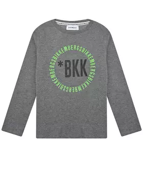 Серая толстовка с лого Bikkembergs детская