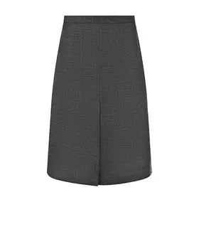 Серая юбка длиной до колена Red Valentino
