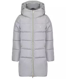 Серое пальто-пуховик Herno детское