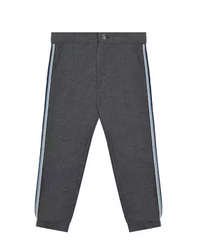 Серые брюки с синими лампасами Aletta детские