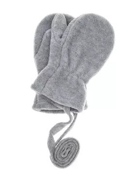 Серые флисовые варежки Catya детские