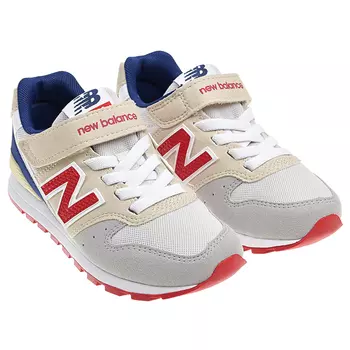 Серые кроссовки с красным лого NEW BALANCE детские