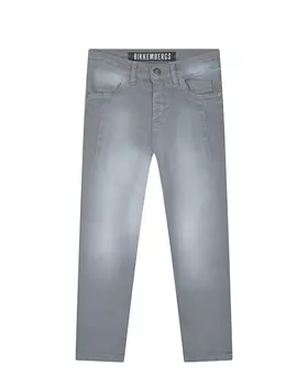 Серые прямые джинсы Bikkembergs детские
