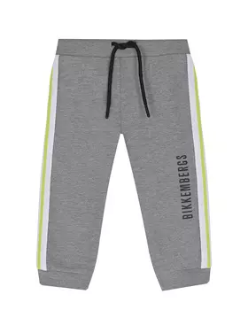 Серые спортивные брюки с лампасами Bikkembergs детские
