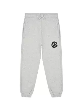 Серые спортивные брюки с принтом "peace" Off-White детские