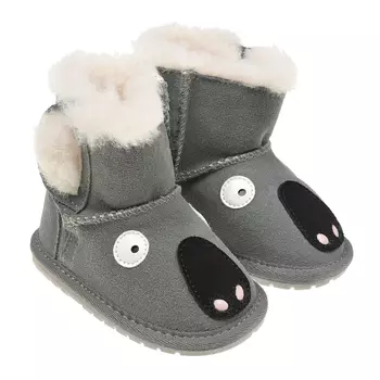 Серые угги с аппликацией EMU Australia детские