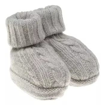 Серые вязаные пинетки Tomax детские