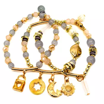 Серый браслет с декором Tais детский