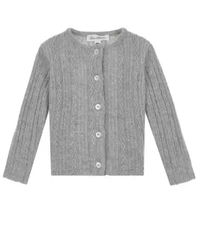 Серый кардиган из кашемира Tartine et Chocolat детский