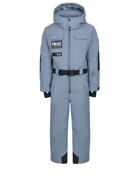 Серый комбинезон с черными вставками Poivre Blanc детский