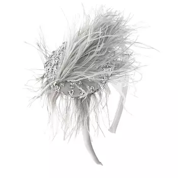 Серый ободок с отделкой перьями Eirene детский