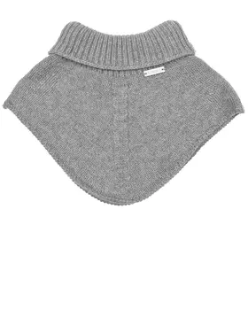 Серый шарф-горло из шерсти и кашемира Il Trenino детский