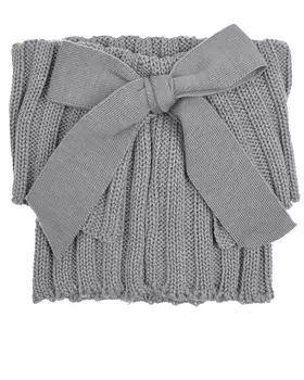 Серый шарф-горло с бантом Aletta детский