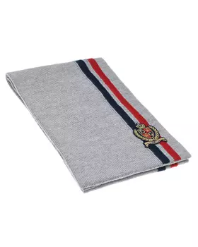 Серый шарф с патчем, 130x20 см Dolce&amp;Gabbana детский