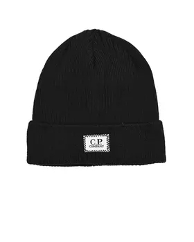 Шапка черного цвета CP Company детская
