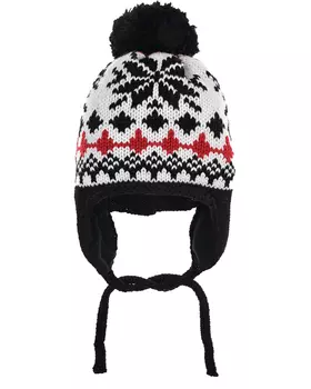 Шапка из шерсти с декором "снежинки" Catya детская