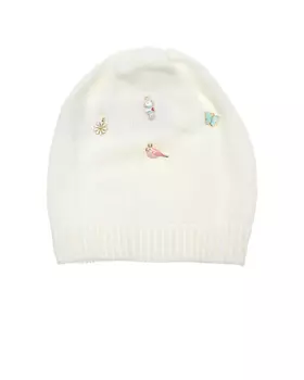 Шапка кремового цвета с подвесками Regina