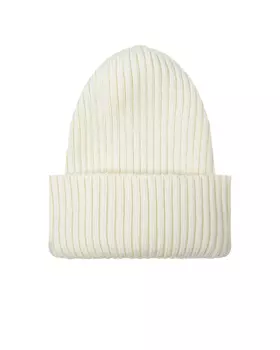 Шапка молочного цвета с отворотом Jan&Sofie