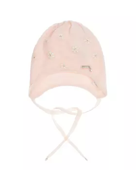 Шапка персикового цвета Il Trenino детская