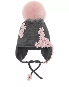 Шапка с цветочным декором Joli Bebe детская