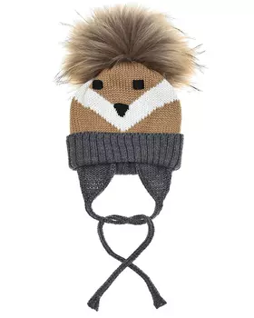 Шапка с декором "лиса" Catya детская