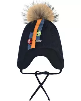 Шапка с декором "Машинки" Il Trenino детская