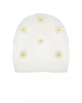 Шапка с декором "ромашки" Catya