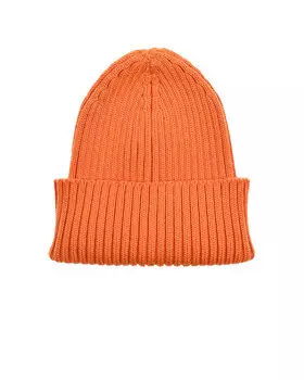 Шапка с отворотом, оранжевая Jan&Sofie