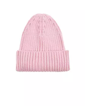 Шапка с отворотом, розовая Jan&Sofie