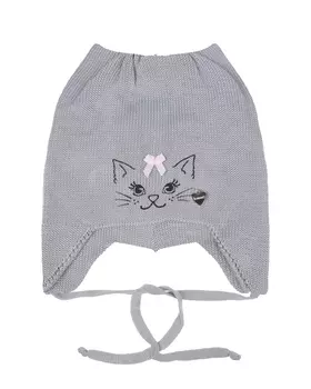 Шапка с принтом "кошечка" Il Trenino