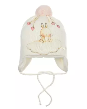 Шапка с принтом "зайчик" Il Trenino детская