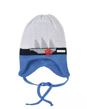 Шапка с вышивкой "штурвал" Il Trenino