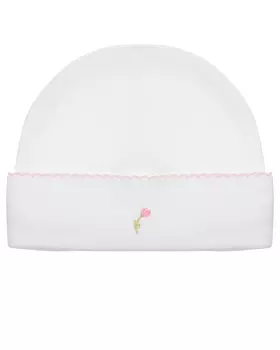 Шапка с вышивкой "тюльпаны" Lyda Baby