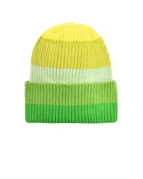 Шапка в полоску, зеленая Regina
