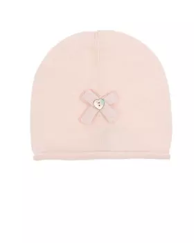 Шерстяная шапка с бантиком Per te детская