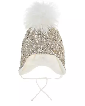 Шерстяная шапка с пайетками Il Trenino детская
