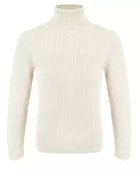 Шерстяная водолазка с отделкой в рубчик Tomax детская