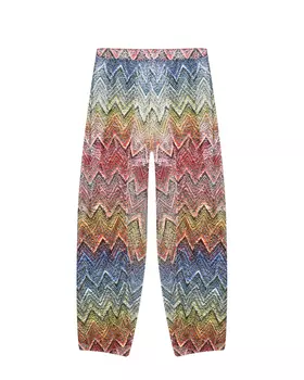 Широкие брюки со сплошным разноцветным принтом Missoni