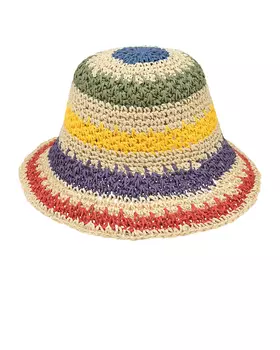 Шляпа в разноцветную полоску Catya