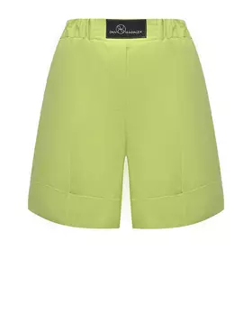 Шорты брючные с подворотом, салатовые Dan Maralex