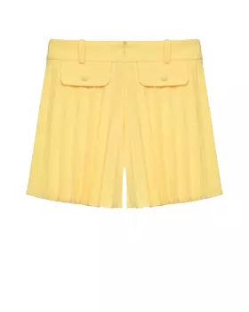 Шорты гофре на молнии спереди, желтые Prairie