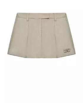 Шорты меланж, бежевые Elisabetta Franchi la mia bambina