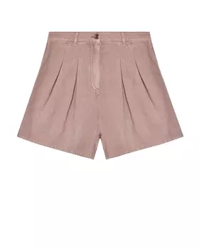 Шорты расклешенные со складками Brunello Cucinelli