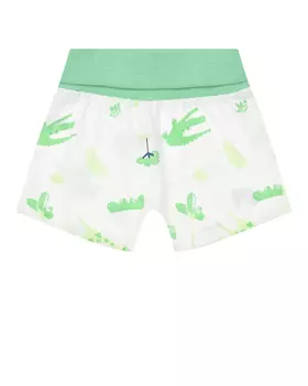 Шорты с принтом "крокодилы" Sanetta Kidswear
