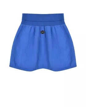 Шорты с пуговицей, синие Sanetta Pure